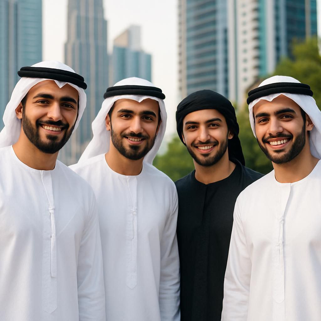 Group of Emirati people